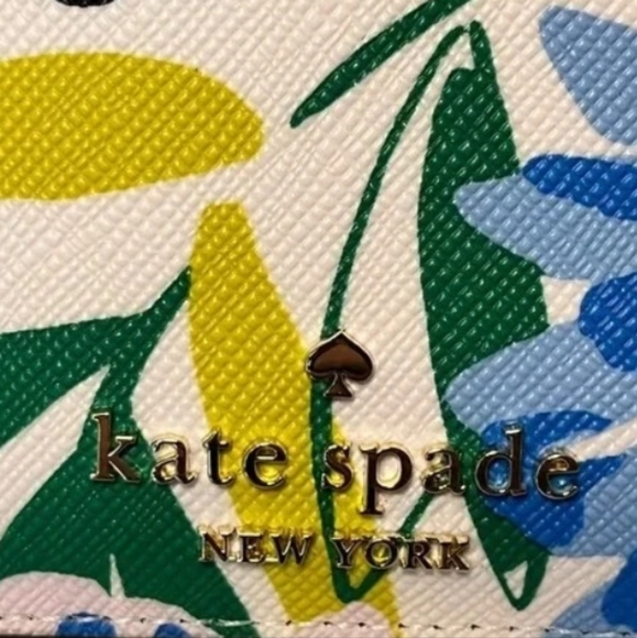Kate Spade-Madison Festival Floral Slim Card Holder (Cream-Multi) - Picture 10 of 11